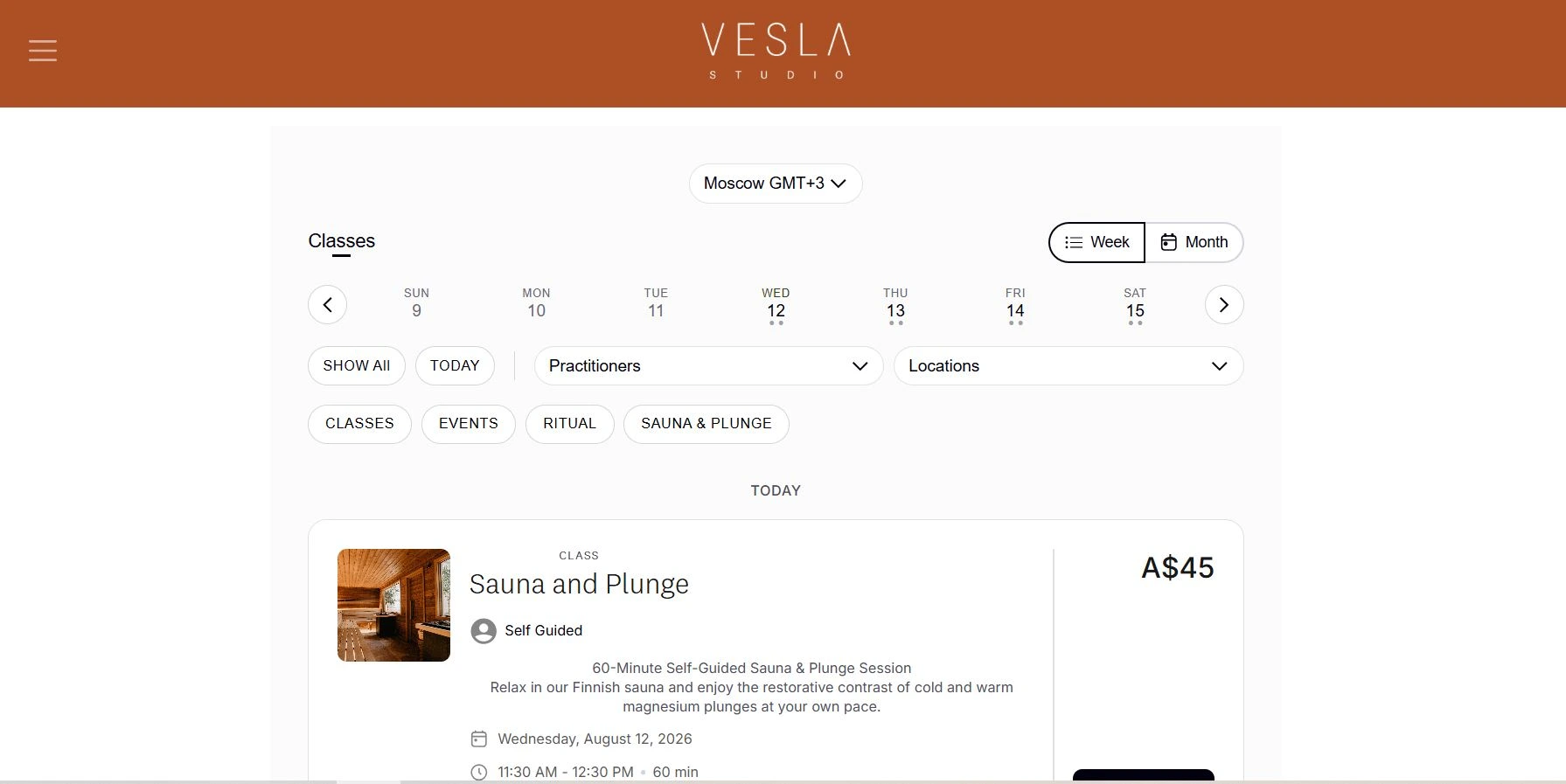 booking system momence